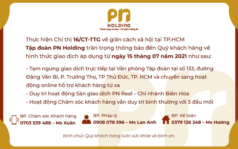 PN Holding chuyển sang hoạt động trực tuyến hỗ trợ khách hàng từ xa