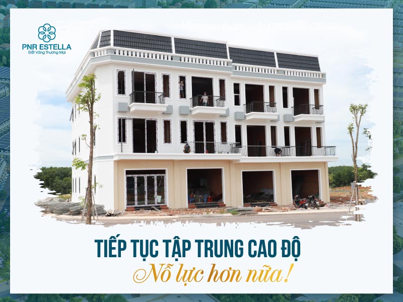 Công trường Estella City nhộn nhịp những ngày cuối tháng 10